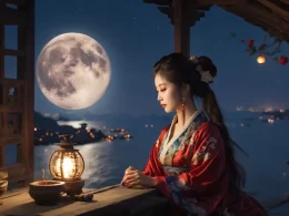 jin shui lou tai xian de yue