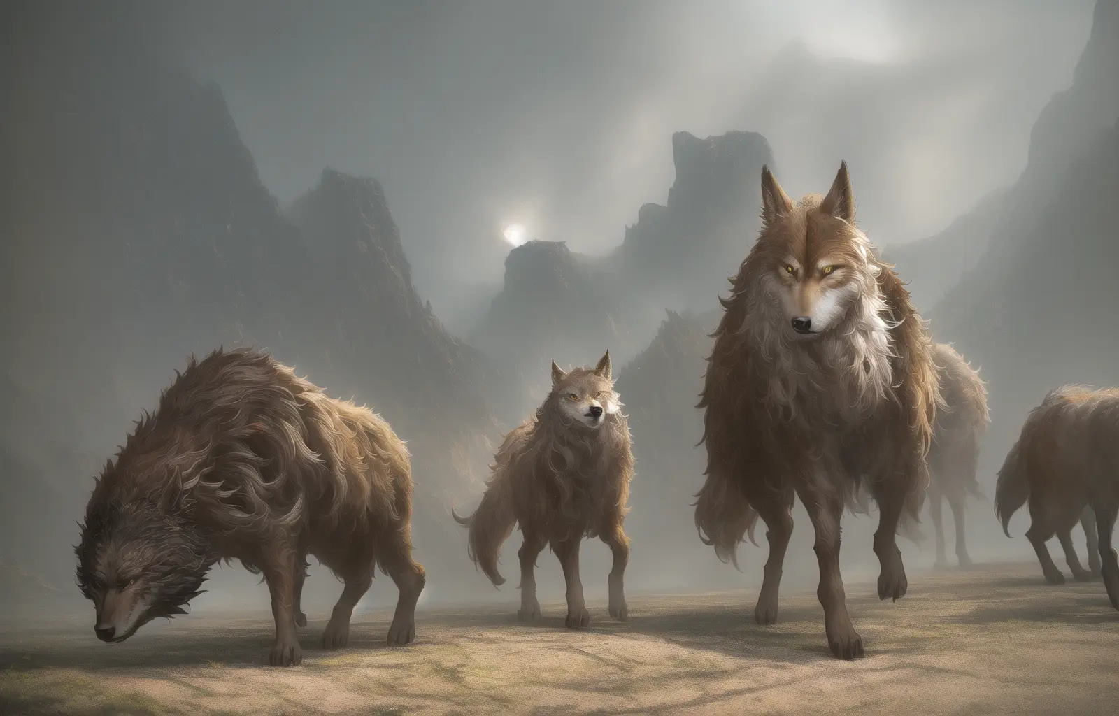 Jackals and wolves are blocking the middle of the road | Poems and Idioms