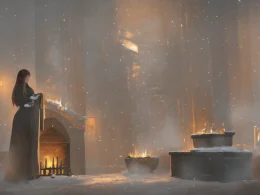 Sending charcoal in the snow