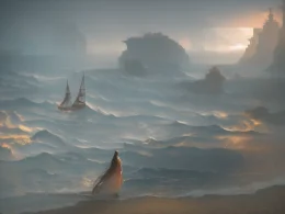 Sighing at the ocean