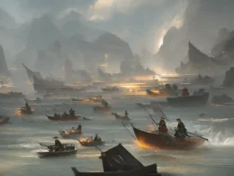 To break the cauldrons and sink the boats