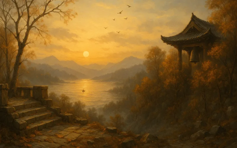 qiu ri deng wu gong tai shang si yuan tiao