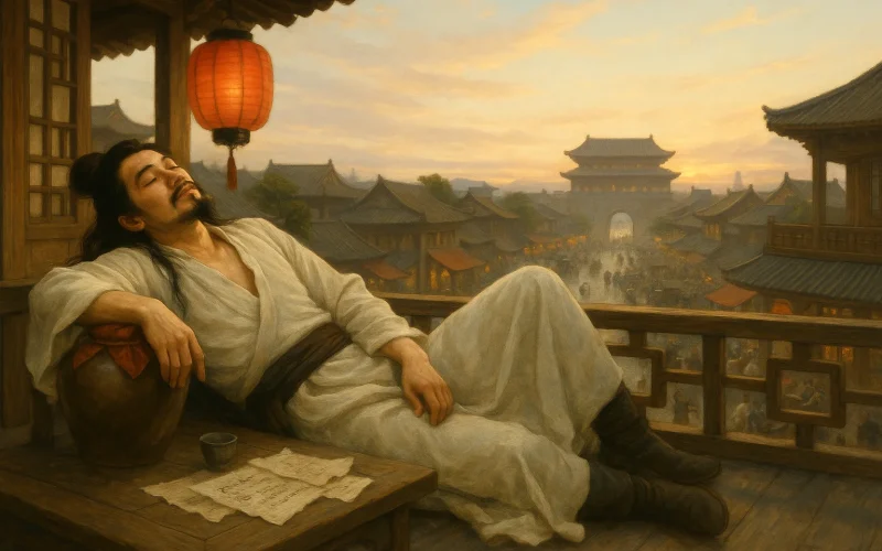 yin zhong ba xian ge · li bai