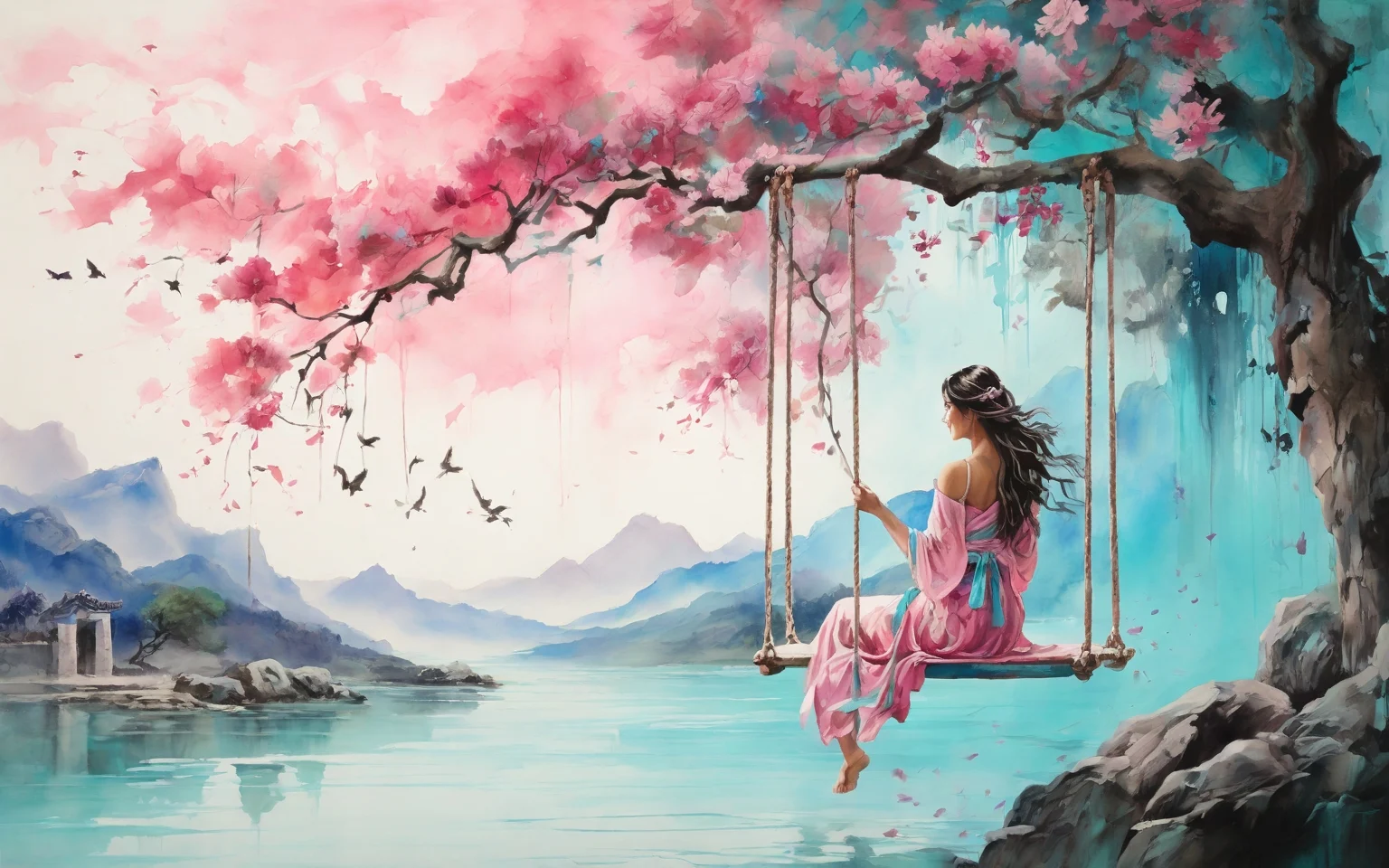 雪濤 花蝶圖 王雪濤花鳥四屏| Wang Xuetao, Flowers and Animals | Fine