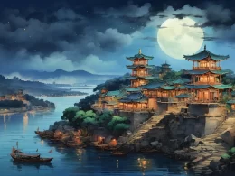 cai sang zi · hen jun bu si jiang lou yue