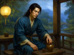 man ting fang · xia ri li shui wu xiang shan zuo